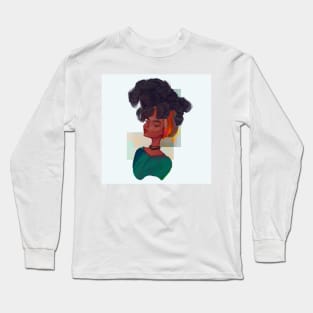 Big Curly Hair Long Sleeve T-Shirt